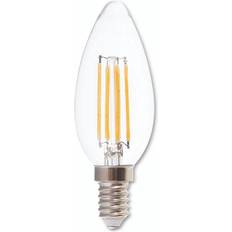 V-TAC LED-pærer V-TAC 214301 LED monochrome EEC F A G E14 Candle shape 4.00 W Warm white Ø x H 35 mm x 98 mm 1 pcs