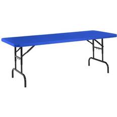 Metals Dining Tables National Public Seating Height Blow Molded Folding Dining Table
