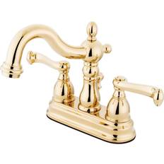 Brass Faucets Kingston Brass KB160.FL Heritage 1.2 Centerset Brass