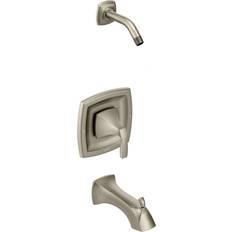Stainless Steel Tub & Shower Faucets Moen T2693NHBN Collection Voss Nickel, Stainless Steel