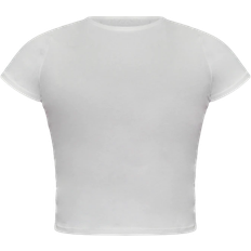 PrettyLittleThing Basic Short Sleeve T-shirt - White