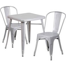 Dining Sets Flash Furniture CH-31330 Collection CH-31330-2-30-SIL-GG 3 Dining Set