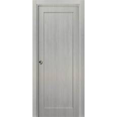 Sartodoors 18 96 Single Panel Finished Solid Sliding Door Wardrobe