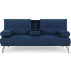 Blue Sofas Serta Milan Modern Futon Sofa 37.4" 2 Seater