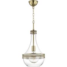 Ceiling Lamps Hudson Valley Hagen Aged Brass Pendant Lamp 10.8"