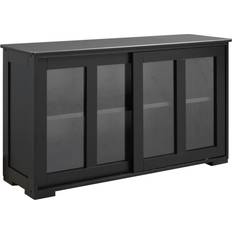 Black Sideboards Homcom Modern Kitchen Sideboard