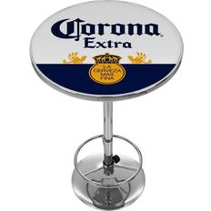 Trademark Global Corona Chrome Pub Bar Table