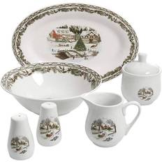 Gibson Home 9 Toile Serving Tray