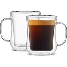 Glass Cups & Mugs Joyjolt Diner Double Wall Insulated Cup