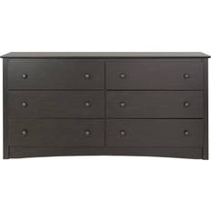 Chest of Drawers Prepac Sonoma Double Dresser Chest of Drawer 59x29"