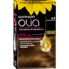 Garnier Permanente Haarfarben Garnier Olia dauerhafte Haarfarbe 6.3 Karamellbraun Coloration 1