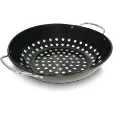 Grillpro BBQ Baskets Grillpro Onward Manufacturing 0556894 Deluxe Non-Stick Wock Topper Depth Porcelain Coated