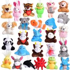 Mini Animals Plush Toy, Beige Over