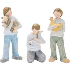 Melrose Set of 3 with Animal Tabletop 7.25" Figurine