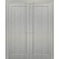 French Double Panel Doors 72 x 80 with Hardware