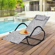 Garden Chairs OutSunny Zero-Gravity Rocking Lounge Material