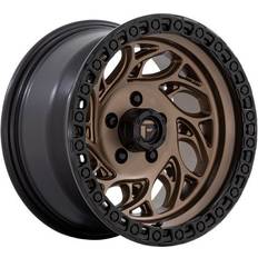 Fuel Off-Road D841 Runner Or Wheel, 15x8 with 5 on 4.5 Bolt Pattern Bronze With Black Ring