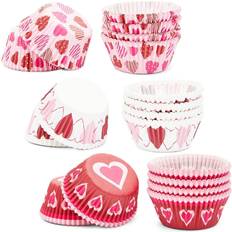 Juvale Valentine's Day Paper Liners Baking Cups Wrappers Muffin Case