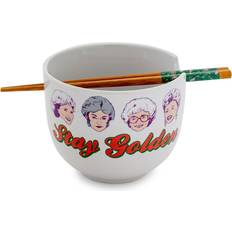 Kids Cutlery Silver Buffalo LLC. Bowls The Golden Girls 'Stay Golden' Ramen Bowl & Chopsticks