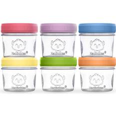 WEESPROUT Glass Baby Food Storage Containers | Set of 12 | 4 oz Glass Jars  with Lids | Freezer Storage | Microwave & Dishwasher Safe