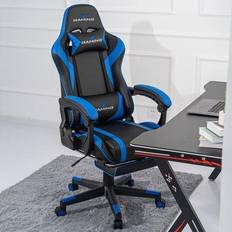 Oversized Swivel Gaming Floor Chair w/ Armrest, Adjustable