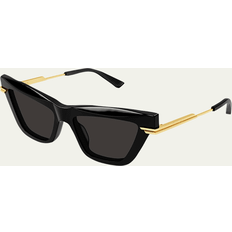 Bottega Veneta Solbriller Bottega Veneta Combi Cat Eye Sunglasses, 54mm