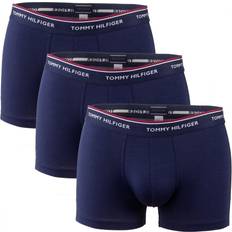 Blau Unterwäsche Tommy Hilfiger Premium Essential Repeat Logo Trunks 3-pack - Peacoat
