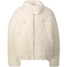 Rayon Outerwear Children's Clothing MM6 Maison Margiela Kids Fleece Jacket - Off white