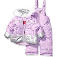 Winter Sets Children's Clothing London Fog Girls Snowsuit with Snowbib and Puffer Jacket