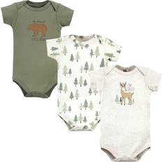 Hudson Baby Cotton Bodysuits 3-pack - Forest Deer
