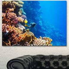 Design Art Beautiful Coral Fish of Red Sea Seashore Wall Decor