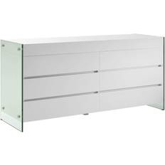 Furniture IL VETRO High Gloss Chest of Drawer