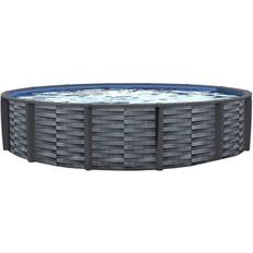 Pool 10ft Swimming Pools & Accessories Island Umbrella Captiva Collection NU6887 10-ft Octagonal Cantilever Spa Side with Cover Breez-Tex Canopy in