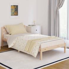 Senger & Madrasser vidaXL 100 Solid Wood Pine Day Bed Sleepover Overnight Bed Sängram