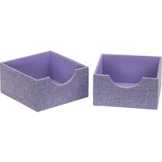Household Essentials Set of 2 Square Iris Serving Tray