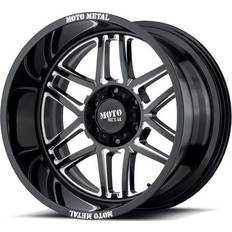 Moto Metal 18" - Black Car Rims Moto Metal MO992 Folsom Wheel, 20x10 with 8x170 Bolt Pattern Gloss Black Milled MO99221087318N