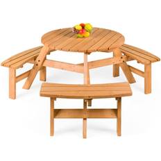 Picnic Tables Best Choice Products 6-Person Circular