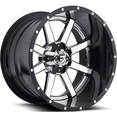 Fuel 18" - Black Car Rims Fuel Off-Road D260 Maverick, 20x12 Wheel with 8 on 180 Bolt Pattern Chrome Center Lip