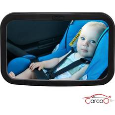 Back Seat Mirrors CarCoo Back Seat Convex Baby Car Mirror Black