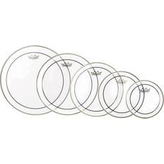Remo Musical Accessories Remo Pinstripe Clear 5-Piece Tom Drumhead Pack