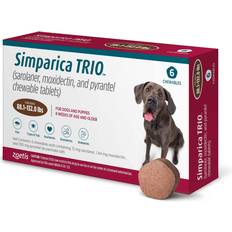 Pets Zoetis Simparica Trio Chewable Tablets for Dogs 88.1-132 lb 6 Month Supply