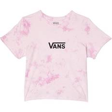 Vans Girls Washed Roll T-Shirt Girls' Grade School Cyclamen/Black