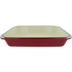 Chasseur French Enameled Cast Iron 11-inch Oval Casserole, Red