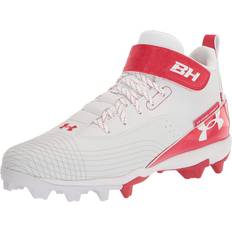 Under Armour Hiking Shoes Under Armour Mens Harper Mid RM Mens Baseball Shoes Red/White/Red