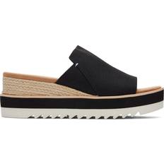 Toms Slippers & Sandals Toms Diana - Black Heavy Canvas Wide