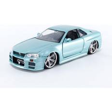 1:24 (G) Scale Models & Model Kits Jada Fast and Furious Brian's Nissan Skyline GT-R R34 1:24 Scale Die-Cast Metal Vehicle