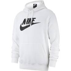 Pullover Nike Sportswear Club Fleece Men's Graphic Pullover Hoodie - White/White/Black