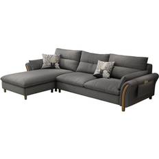 Gray - Sofa Beds Sofas Modern Grey 78.7" 5 Seater