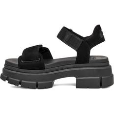 Nubuck Heeled Sandals UGG Ashton Ankle Women's Black