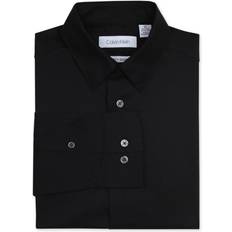Shirts Children's Clothing Calvin Klein Boy's Stretch Poplin Button-Front Dress Shirt Black Black